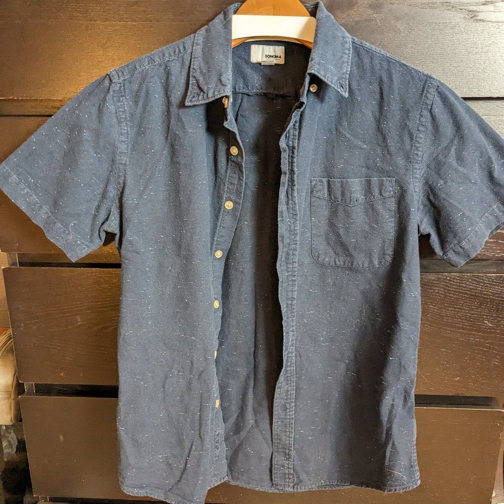 Blue Short Sleeve Shirt - Sonoma - Small